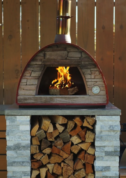 Authentic Pizza Ovens MAXIMUS MOBILE PIZZA OVEN RED image — photo 2