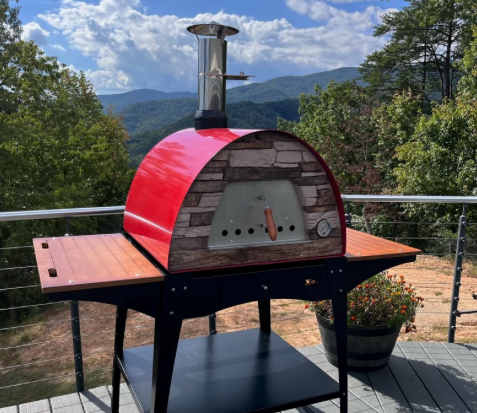 Authentic Pizza Ovens MAXIMUS MOBILE PIZZA OVEN RED image — photo 5