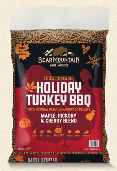 Bear Mountain Holiday Turkey BBQ Craft Blen Wood Pellets