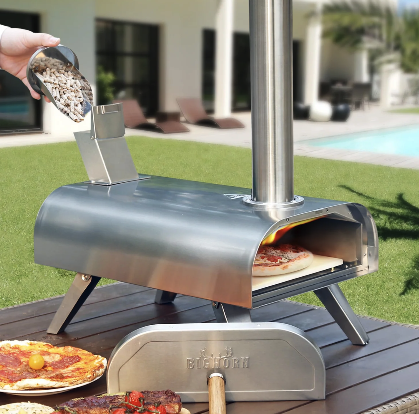 Bighorn-Outdoors-12"-Wood-Pellet-Pizza-Oven