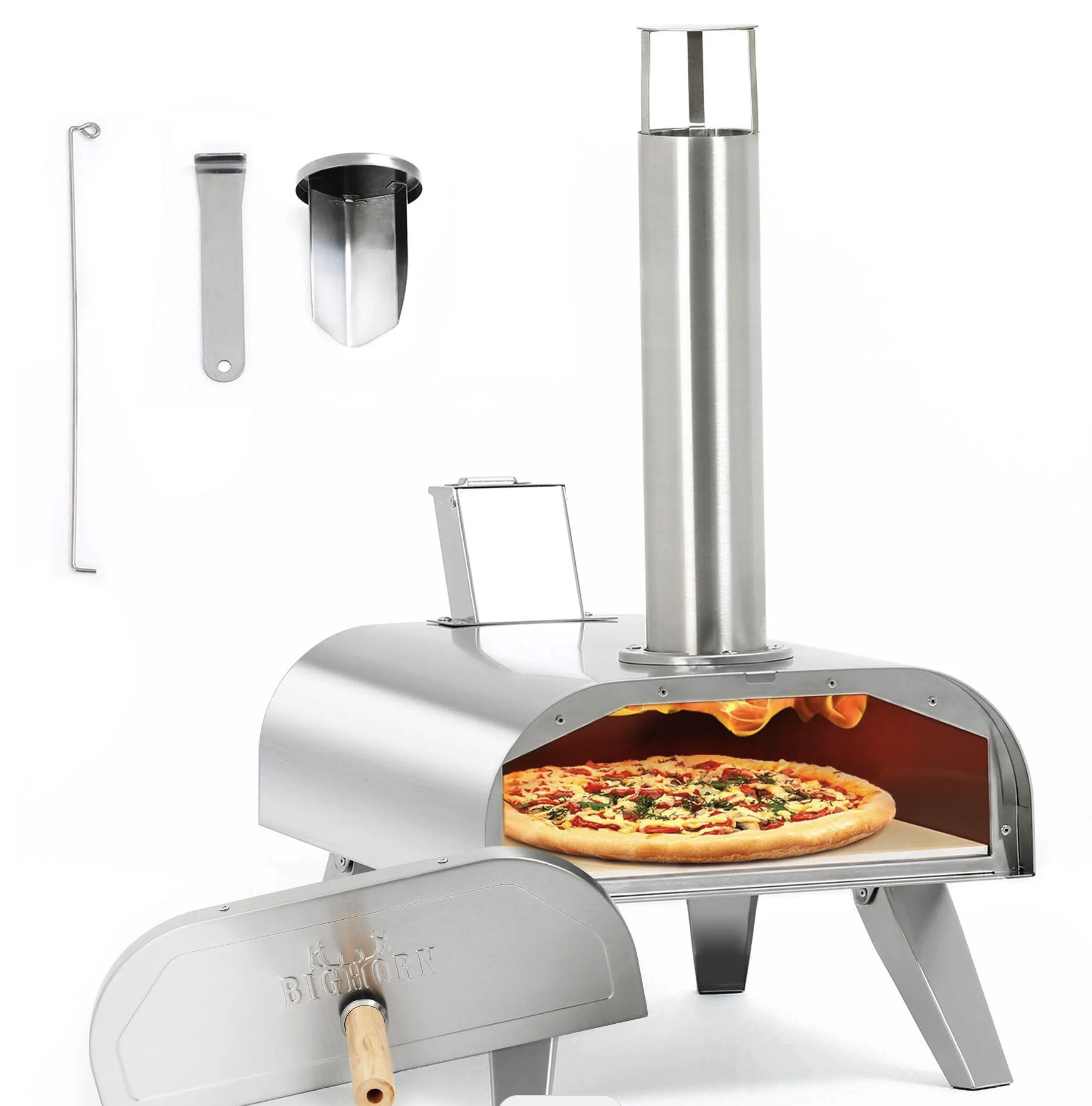 Bighorn-Outdoors-12"-Wood-Pellet-Pizza-Oven