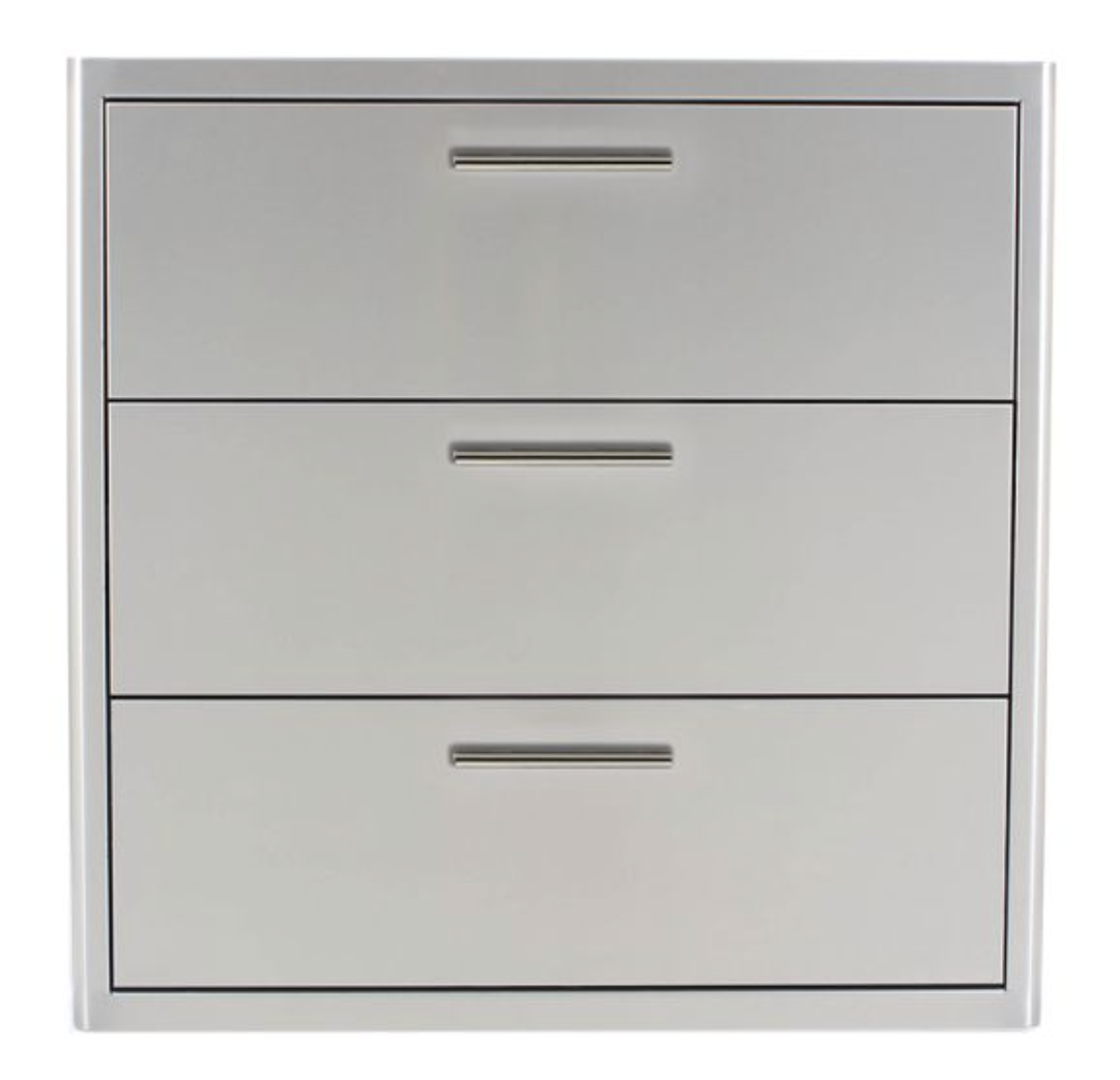 Blaze 30-Inch Stainless Steel Triple Access Drawer