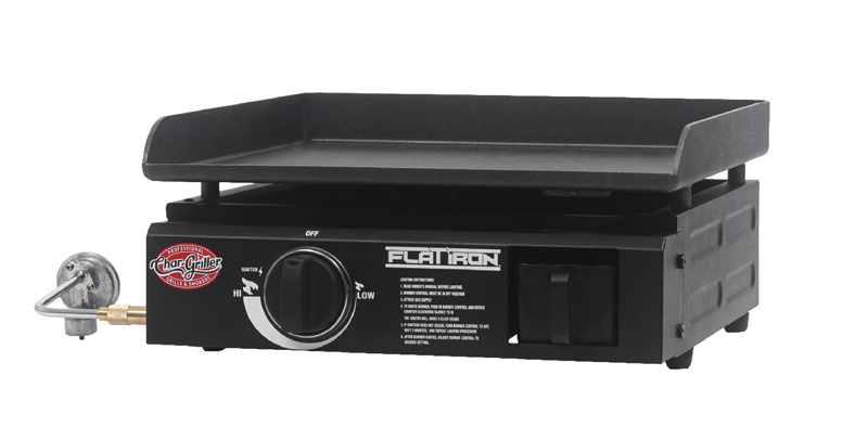 Char-Griller Flat Iron Portable 17-inch Gas Griddle image — photo 2