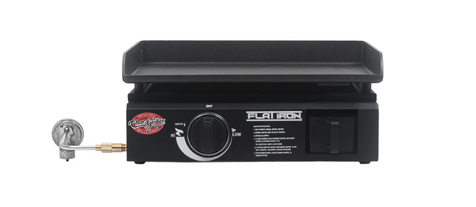 Char-Griller Flat Iron Portable 17-inch Gas Griddle