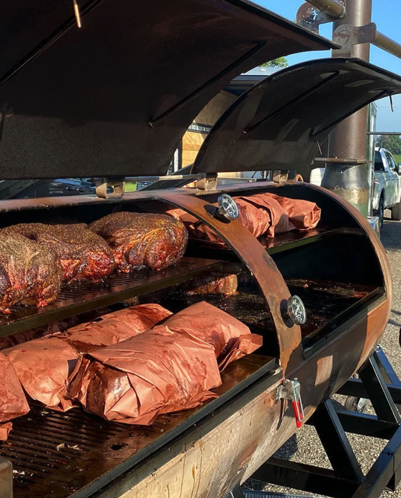 Cotton Gin Offset 500 Gallon Smoker