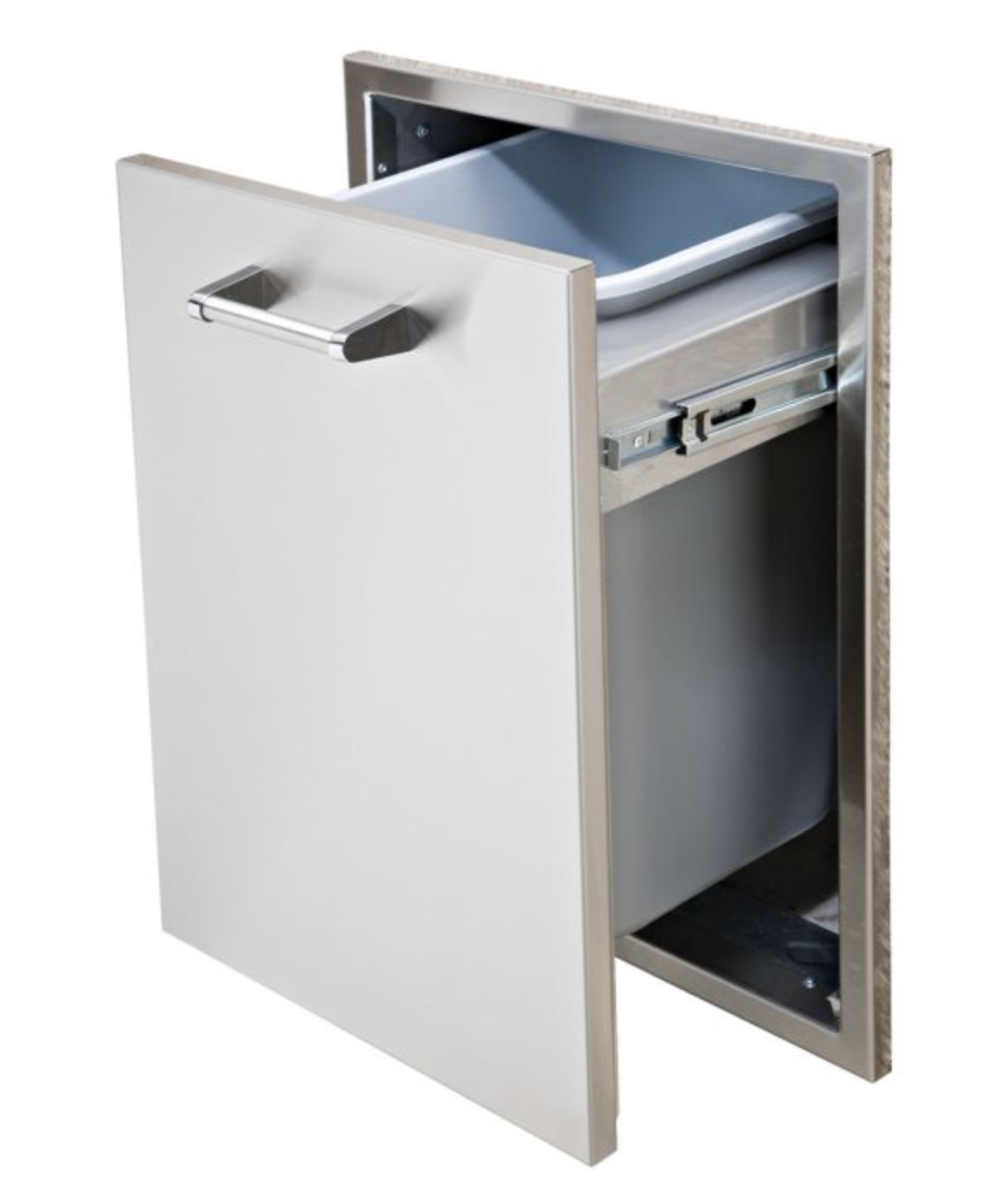 Delta Heat 18-Inch Roll-Out Stainless Steel Trash Bin image