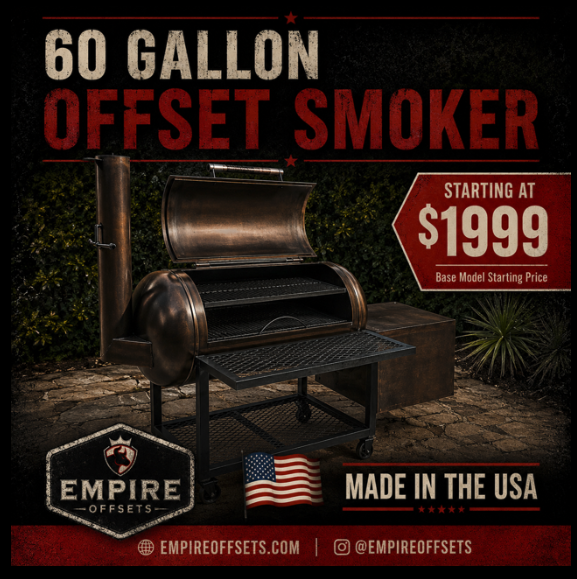 Empire Offsets 60 Gallon Smoker image