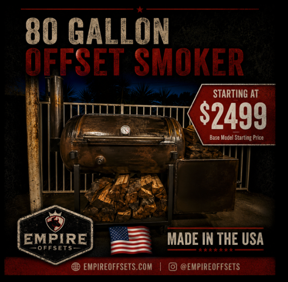 Empire Offsets 80 Gallon Smoker image