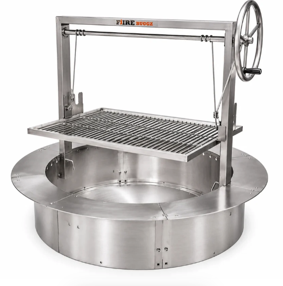 Firebuggz Santa Maria Drop In Grill with Round Smokeless Insert