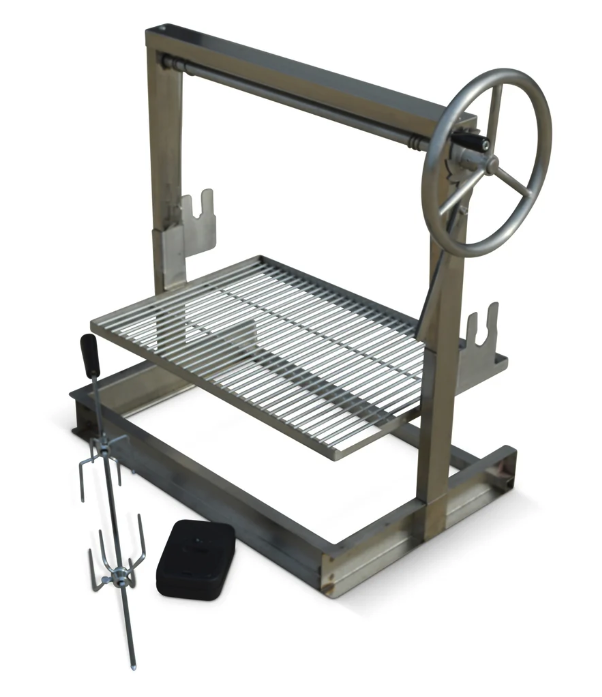Firebuggz Stainless Steel Santa Maria Grill 24 x 16 with Rotisserie Kit image — photo 3