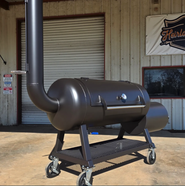 Heirloom Pits 24 x 50" Backyard Offset Smoker image — photo 4