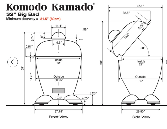 Komodo Kamado 32" Big Bad Kamado Grill image — photo 5