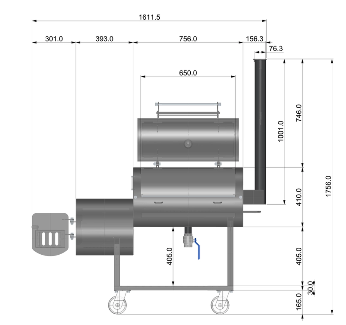 Lamsturn Compact Offset Smoker image — photo 4