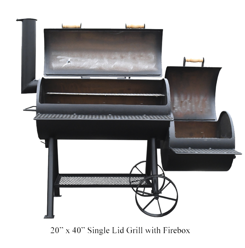 Lyfe Time Single Lid Offset Smoker Grill image — photo 2