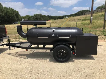 Moberg 250 Gallon Offset Smoker Trailer