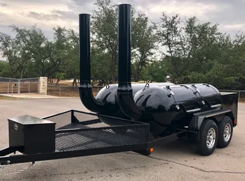 Moberg 2x500 Gallon Offset Smokers 