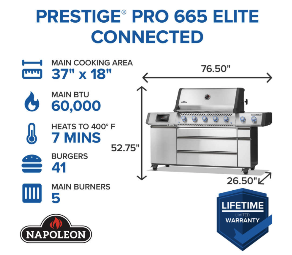 Napoleon Prestige PRO 665 Elite Gas Grill image — photo 2