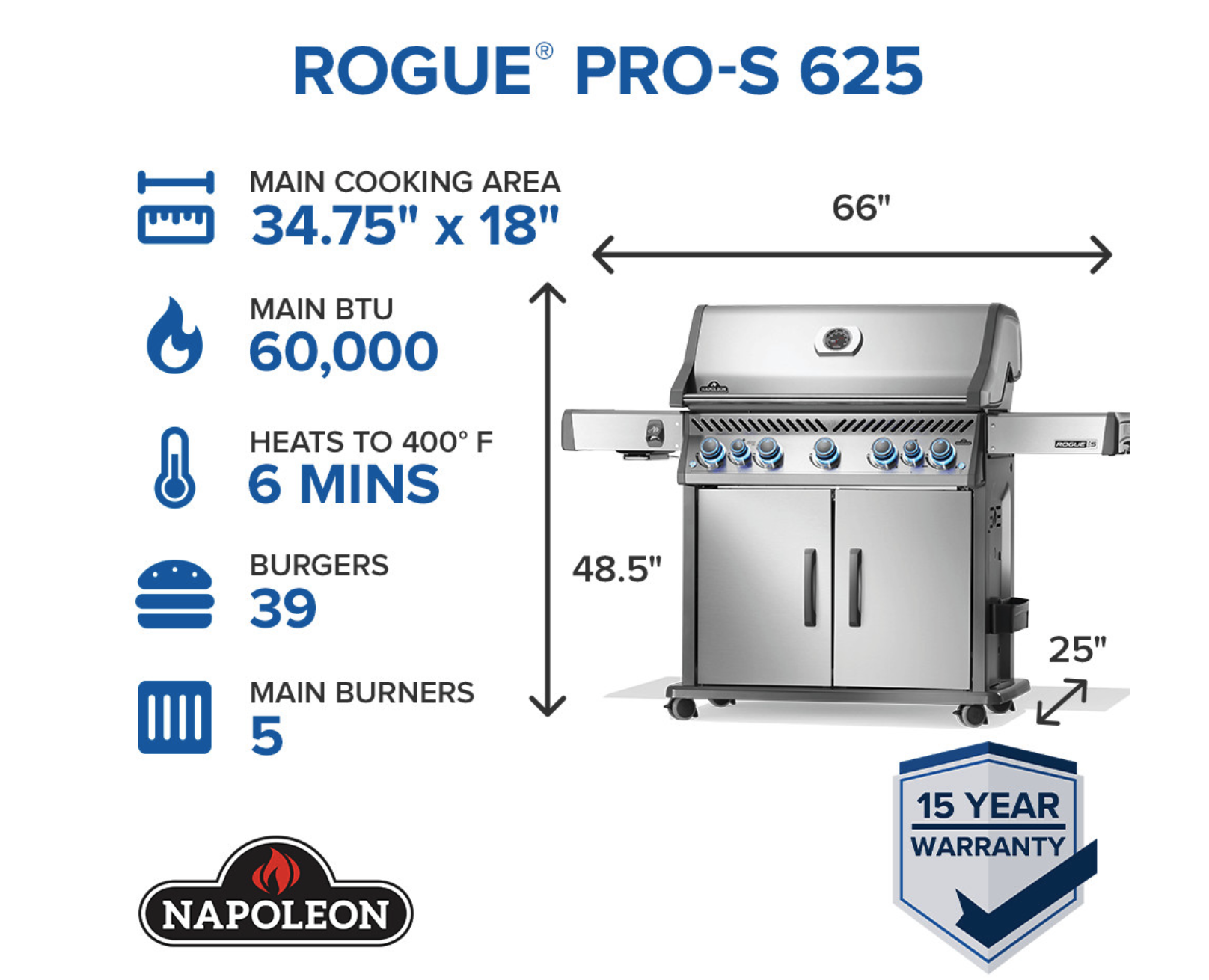 Napoleon Rogue® PRO-S 625 RSIB image — photo 2