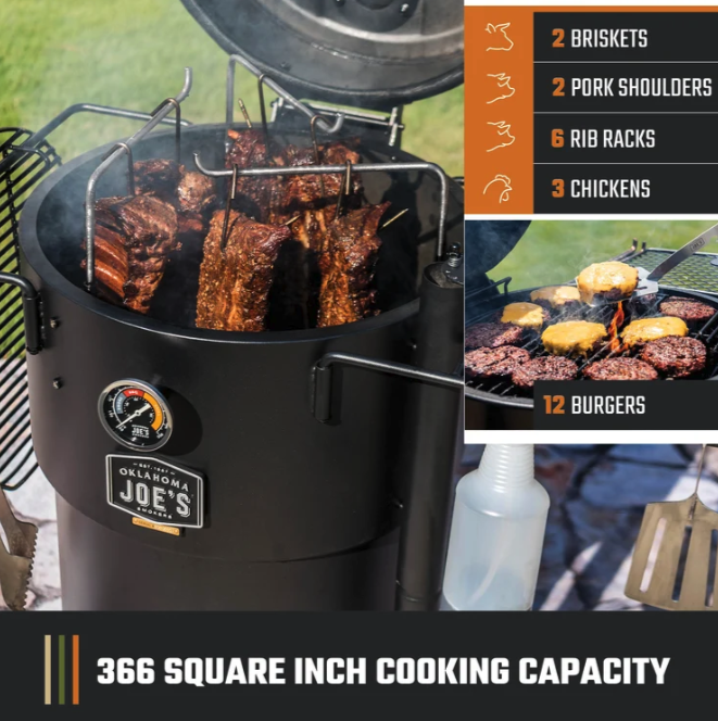 Oklahoma Joe's Bronco Pro Drum Smoker image — photo 3