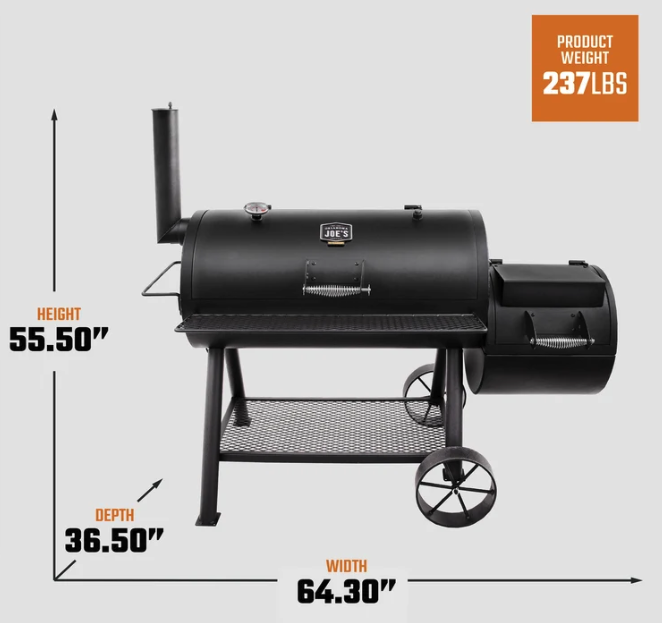 Oklahoma Joe's Longhorn Classic Offset Smoker & Grill image — photo 5