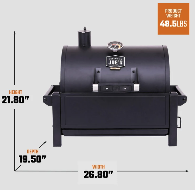 Oklahoma Joe's Rambler Portable Tabletop Charcoal Grill image — photo 5