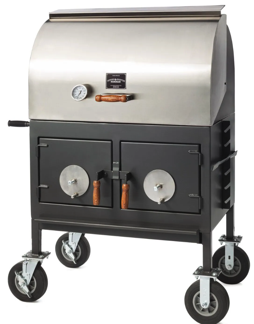Pitts & Spitts Adjustable Charcoal Grill