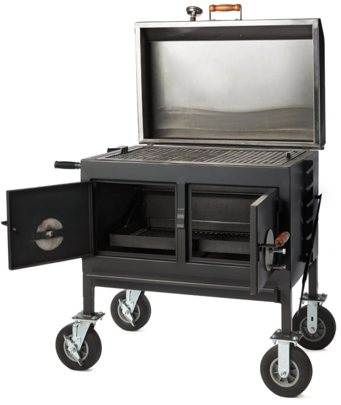 Pitts & Spitts Flattop Adjustable Charcoal Grill image — photo 2