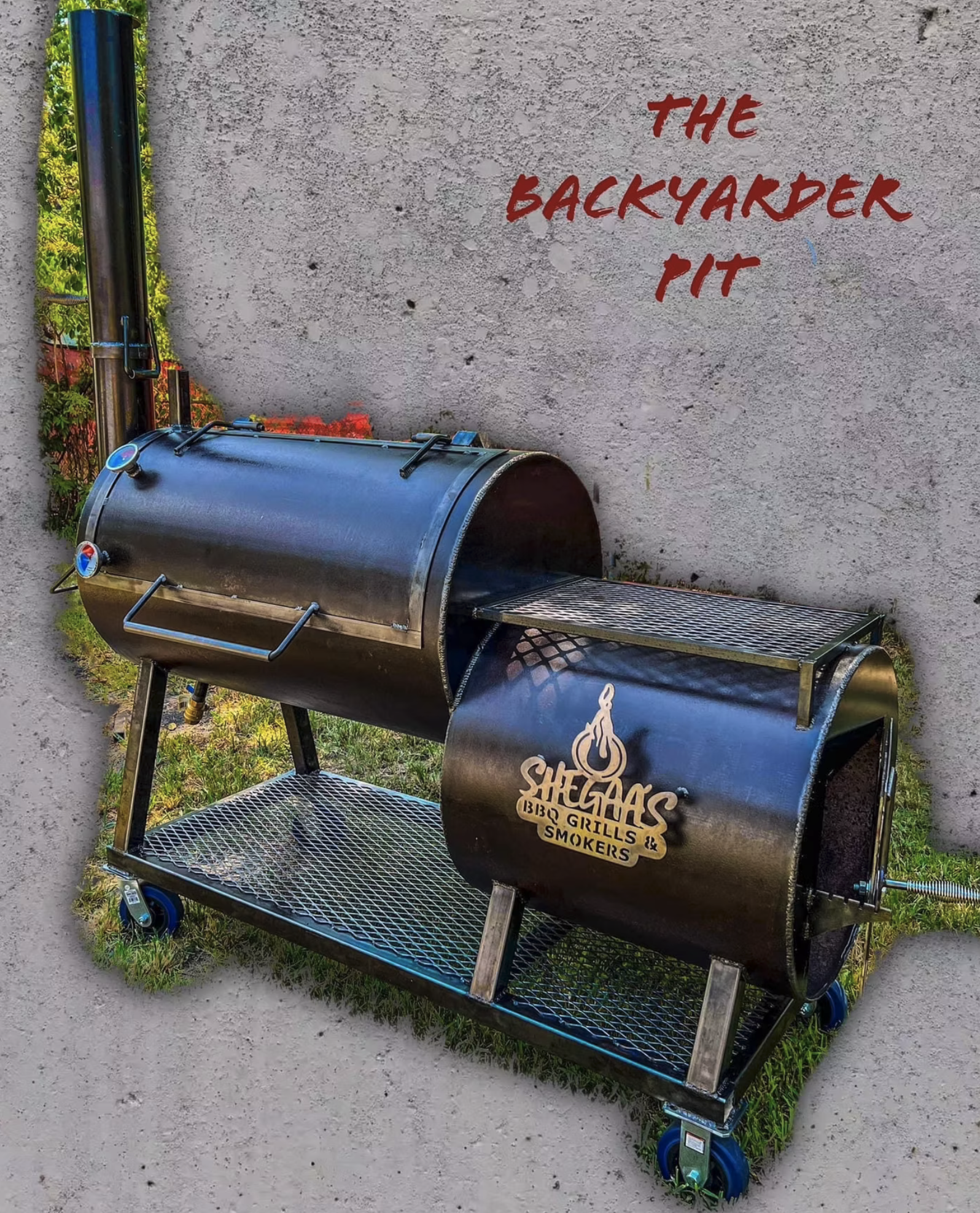 Shegaa's The Backyarder Offset Smoker by Shegaa's BBQ Grills & Smokers image