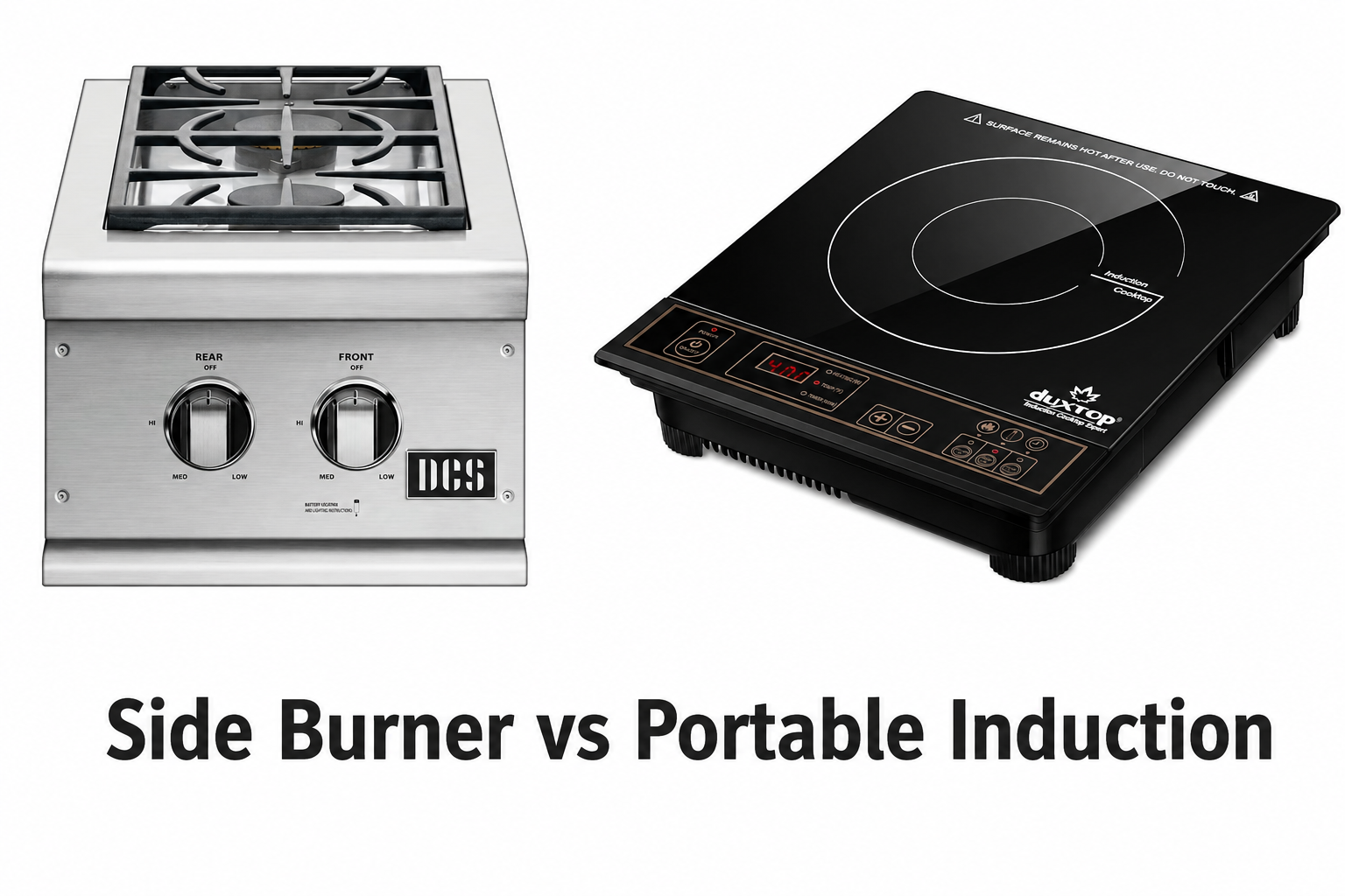 Side Burner vs Portable Induction Cooktop image