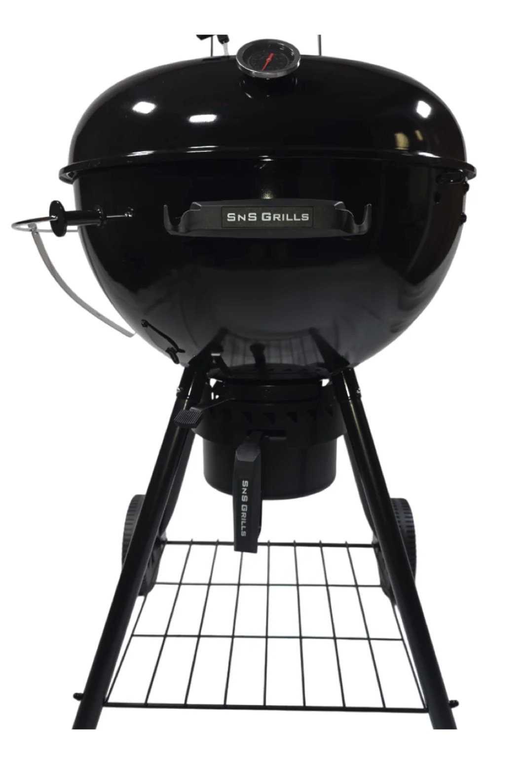 SnS Grills Slow 'N Sear Black Edition 22-inch charcoal kettle grill