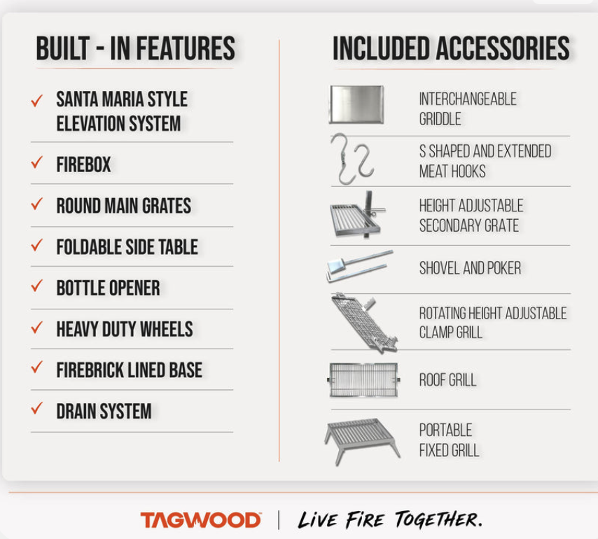 Tagwood BBQ  XL open Fire Santa Maria Grill image — photo 5