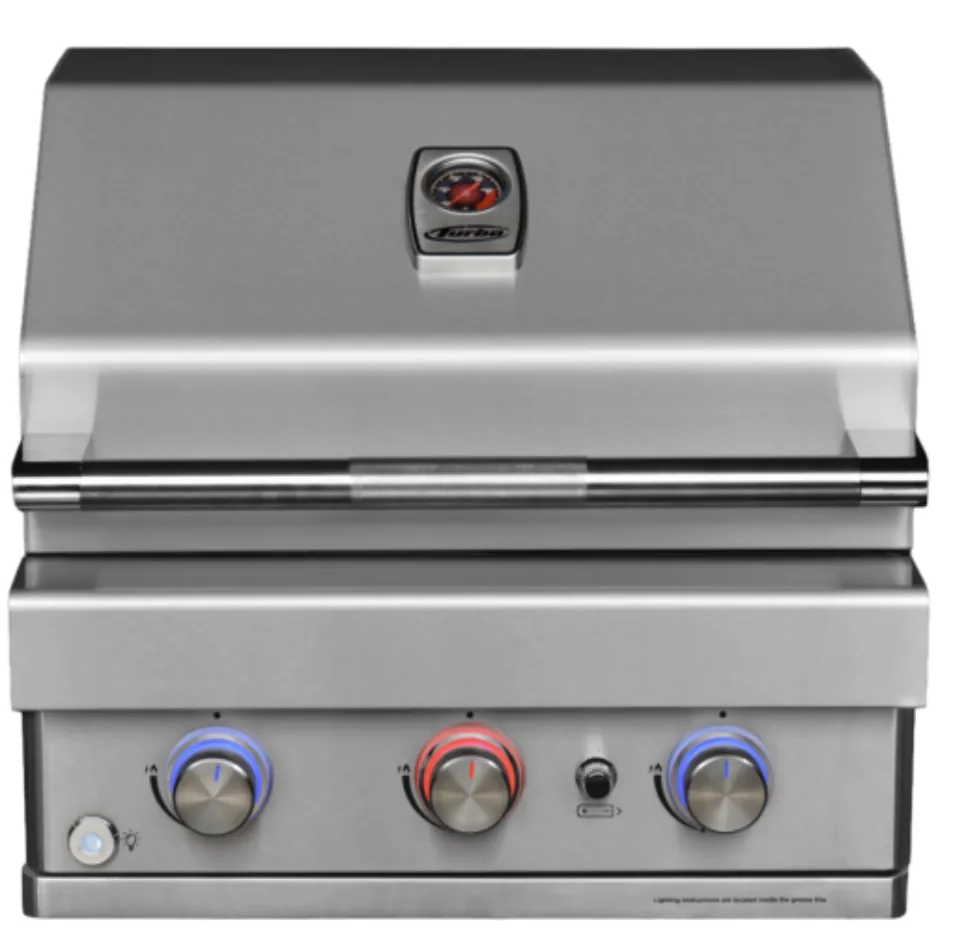 Turbo 26" 3-Burner Built-In BBQ Gas Grill by Turbo Grills image