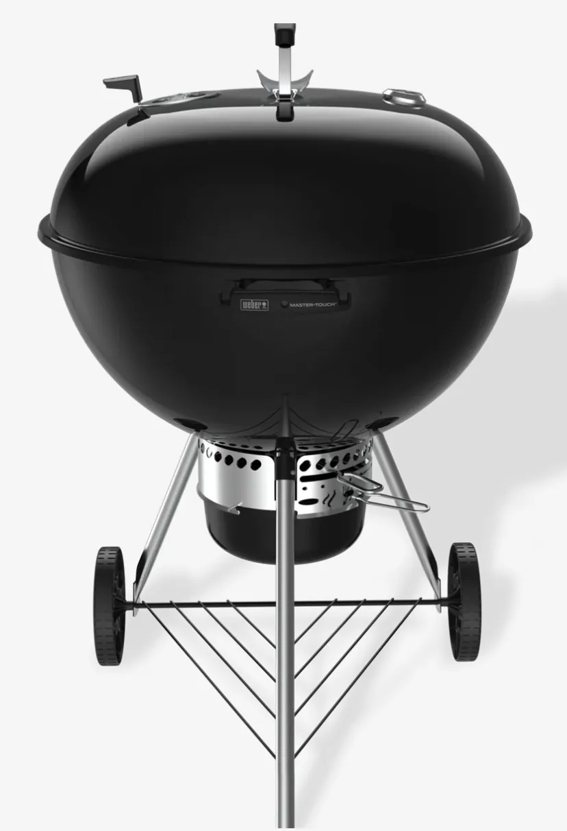 Weber Master-Touch 26" Charcoal Grill, in black, front view