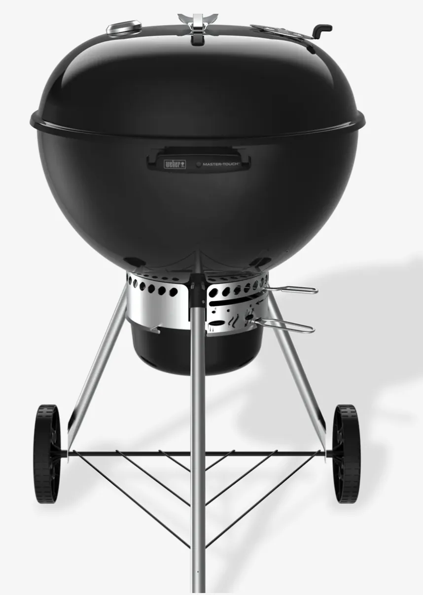 Weber Master-Touch 22" Charcoal Grill, in black, front view