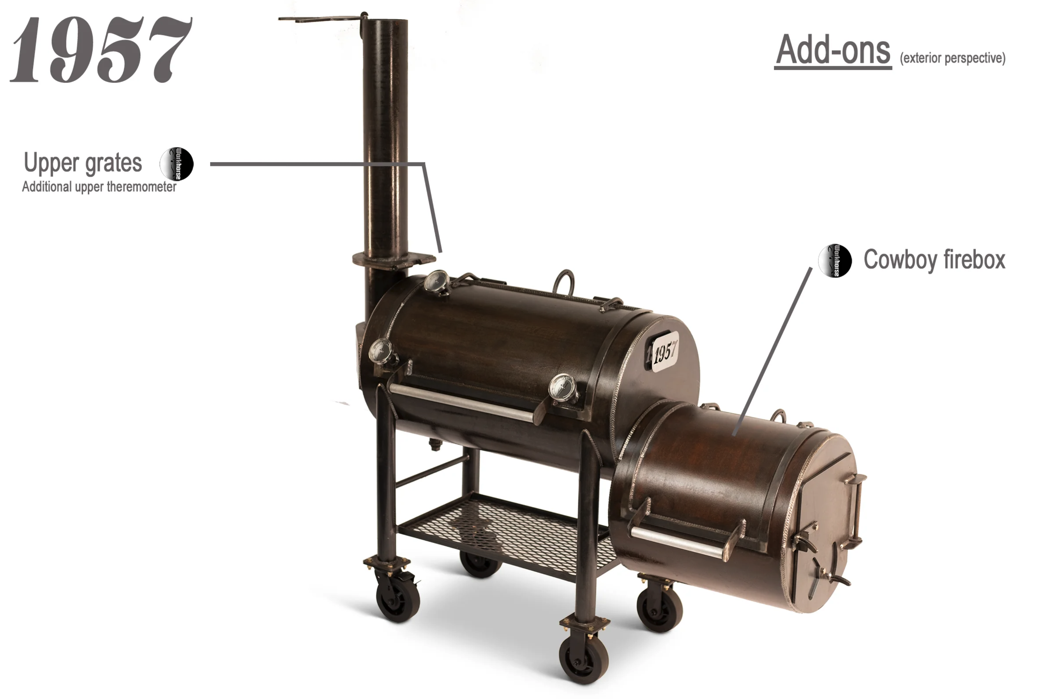 Workhorse Pits 1957 Offset Smoker image — photo 3